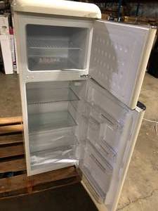 Frigidaire 7.5 cu. ft. Mini Fridge in Cream with Rounded Corners and Top Freezer Customer Returns See Pictures