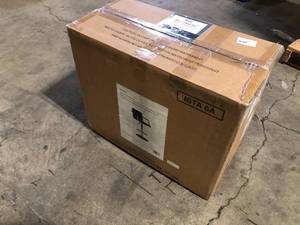 Smith Black Faux Leather Adjustable Barstool with Chrome Base by Powell Company  Customer Returns See Pictures