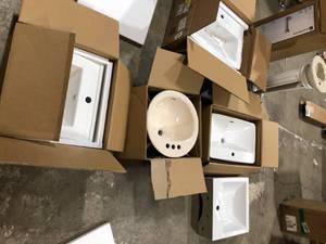 Lot of Assorted Sinks Various Models and Conditions Customer Returns See Pictures