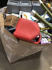 Gaylord of Mixed Assorted Hardware and  General Merchandise Items Customer Returns See Pictures