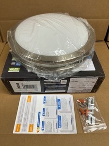 lot 19 image: Ensenior Glass 5CCT 13 Inch Dimmable Ceiling Light, LED Flush Mount Ceiling