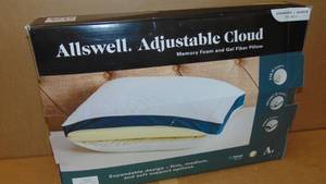 lot 72 image: Allswell Adjustable Cloud Memory Foam and Gel Fiber Pillow StandardQueen