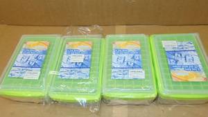 lot 97 image: 4 Pack Lot  Ice Cube Tray And Shapes