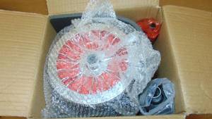 lot 111 image: Abdominal Roller for Home Core Strength Training with Built-in Spring Resistance Auto Rebound RED