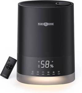 lot 78 image: Humidifiers for Large Room,PARIS RHNE 6L Ultrasonic Cool and Warm Mist Humidifiers for Home Bedroom, Top Fill Air Humidifier with Remote, Humidity Sensor, LED Panel
