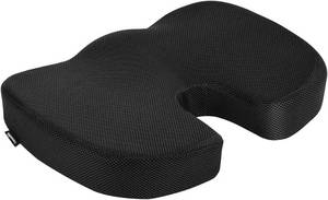 lot 104 image: CMS Memory Foam Seat Cushion for Office Chair, Black