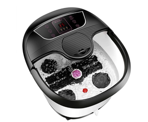lot 129 image: Motorized Foot Bath Spa Massager, Feet Bath Spa with Heat and Massage, 8 Massage Balls and Rollers with Acupuncture Points