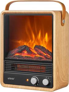 lot 148 image: Portable Electric Fireplace Heaters for Indoor Use,1500W Space Heater Fireplace with Realistic Flame & Fire Crackling Sound,