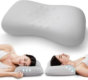 lot 159 image: Ergonomic Contour Design Memory Foam Pillow for Side & Back & Stomach Sleepers, Cervical Shape Pillow