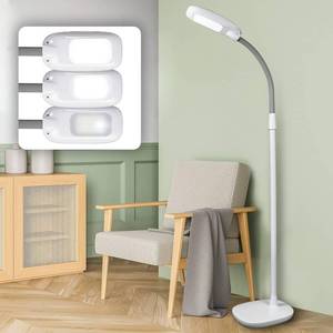 lot 161 image: OttLite LED Floor Lamp with ClearSun LED Technology - Adjustable Height, Touch Controls & 3 Brightness Settings, Natural Lighting - Floor Lamp for Living Room, Bedroom, Crafting, Dorms & Reading