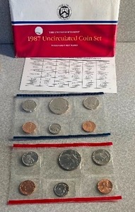 lot 84 image: 1987 UNCIRCULATED COIN SET