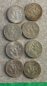 lot 94 image: 8) 1968 KENNEDY HALF DOLLARS 40% SILVER