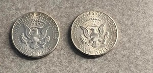 lot 108 image: 2) 1964 KENNEDY HALF DOLLARS 90% SILVER