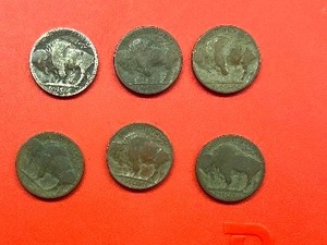 lot 133 image: 6) NO DATE INDIAN HEAD NICKELS