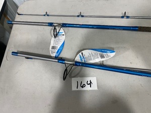 lot 164 image: 2) BLUEFIN SURF SPINING COMBOS ROD & REELS