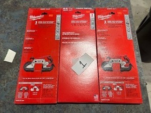lot 1 image: 9) MILWAUKEE 44-78 DEEP CUT PORTABLE BAND SAW BLADES $65 retail