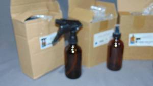 lot 128 image: 8 Mixed Cornucopia   16oz  Glass Bottles Pumps Soap Dispenser wLotion Pumps Includes Chalk Labels