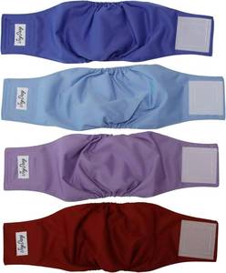 lot 4 image: XPCARE 6 Pack And Joy Daog 4 Pack Washable Female - Reusable Doggie Diapers,