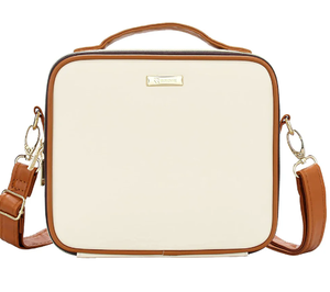 lot 23 image: Relavel Travel Makeup Bag with Washable Plastic Adjustable Dividers