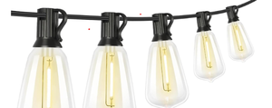 lot 32 image: Brightever Dimmable Outdoor String Lights 1 LED Patio Lights for Outside with 251 ST38 Edison Bulbs, 5, 2700K