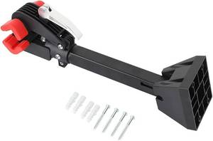 lot 35 image: Fuerdich Bike Wall Holder, Steel ABS Bike Wall Stand Foldable Practical Wall Mounted Bike Repair Storage Rack