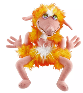 lot 45 image: Toy Vault Labyrinth Firey Plush Figure Creature Stuffed Toy from Jim Hensons Labyrinth Classic Movie