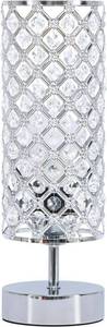 lot 63 image: Ganiude Crystal Table Lamp with 3 Color Temperatures Nightstand Silver Lamp