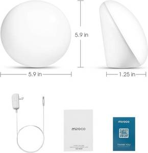lot 85 image: Miroco MI-CL005 UV-Free Light Therapy Lamp, Touch Control, 3 Settings