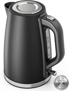 lot 143 image: Electric Kettle, Paris Rhone Stainless Steel Electric Water Kettle, 1.7L, BPA-Free Electric Teapot with 1500W, Auto Shutoff, Boil-Dry Protection, LED Indicator, Coffee and Tea, Black