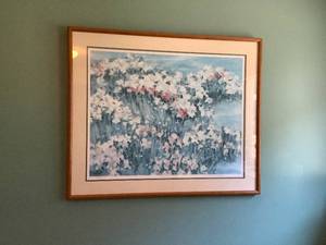 Signed Matthew Albert Miles Lilacs and Mums