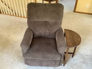 Recliner and Side Table
