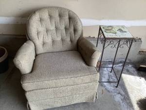 Arm Chair and Side Table