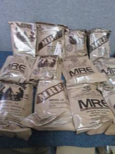 lot 1 image: Sealed Case of 12 MREs Meal Ready ...