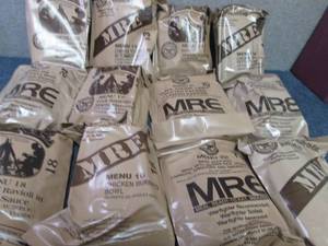 lot 4 image: Sealed Case of 12 MREs Meal Ready ...