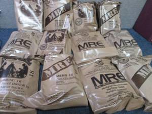 lot 5 image: Sealed Case of 12 MREs Meal Ready ...