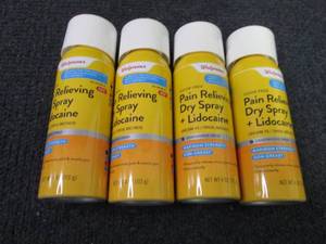 lot 36 image: 4- 4 oz Cans Pain Relieving Dry Spr...