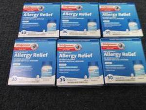lot 40 image: 6- 30 ct Allergy Relief...