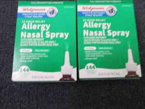 lot 42 image: 2- 144 ct  Allergy Nasal Spray...