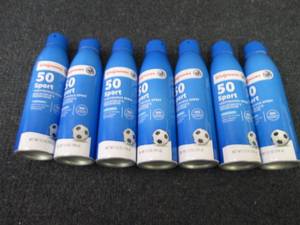 lot 63 image: 7-5.5 oz Cans Walgreens SPF 50 Sun...