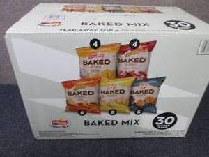 lot 112 image: 30 ct Lays Baked Mix Best Date 4-9-...