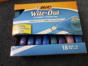 lot 137 image: BIC Wite-Out Brand EZ Correct Corre...