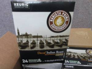 lot 148 image: 4- 24 ct Barista Prima Decaf Italia...