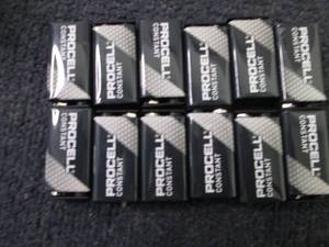 lot 166 image: 12- Procell 9 Volt Batteries...
