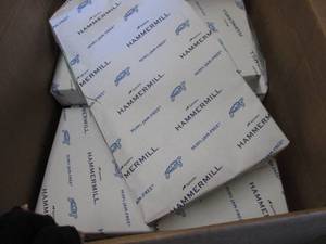 lot 171 image: 4 Reams Hammermill colors 8.5x14 in...