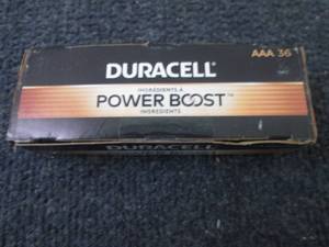 lot 178 image: 36 AAA Duracell Power Boost Batteri...
