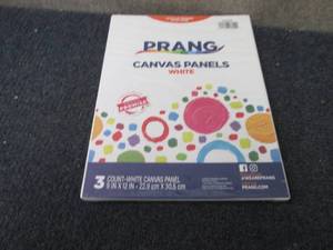 lot 182 image: 3pk Prang Canvas Panel, 12 x 9, 0.1...