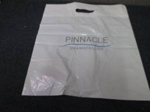 lot 191 image: Box of Branded Plastic Bags with Ha...