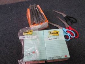 lot 209 image: 2- 5 pks Pot-It Note Pads, Bic Stic...