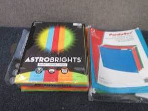 lot 214 image: Astrobright Paper, Pendaflex Hangin...