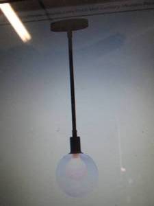 lot 230 image: 3 ea Rivet Mid-Century Modern Ceili...